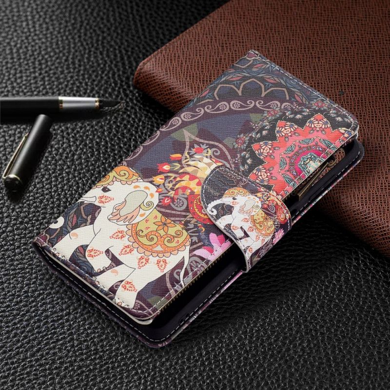 Læder Cover Samsung Galaxy M52 5G Hindu Elefant