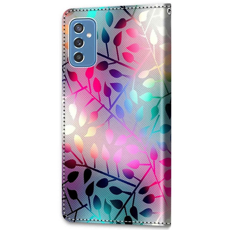 Læder Cover Samsung Galaxy M52 5G Jungle Fluorescerende