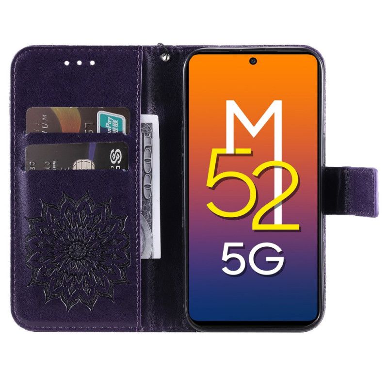 Læder Cover Samsung Galaxy M52 5G Orientalsk Mandala