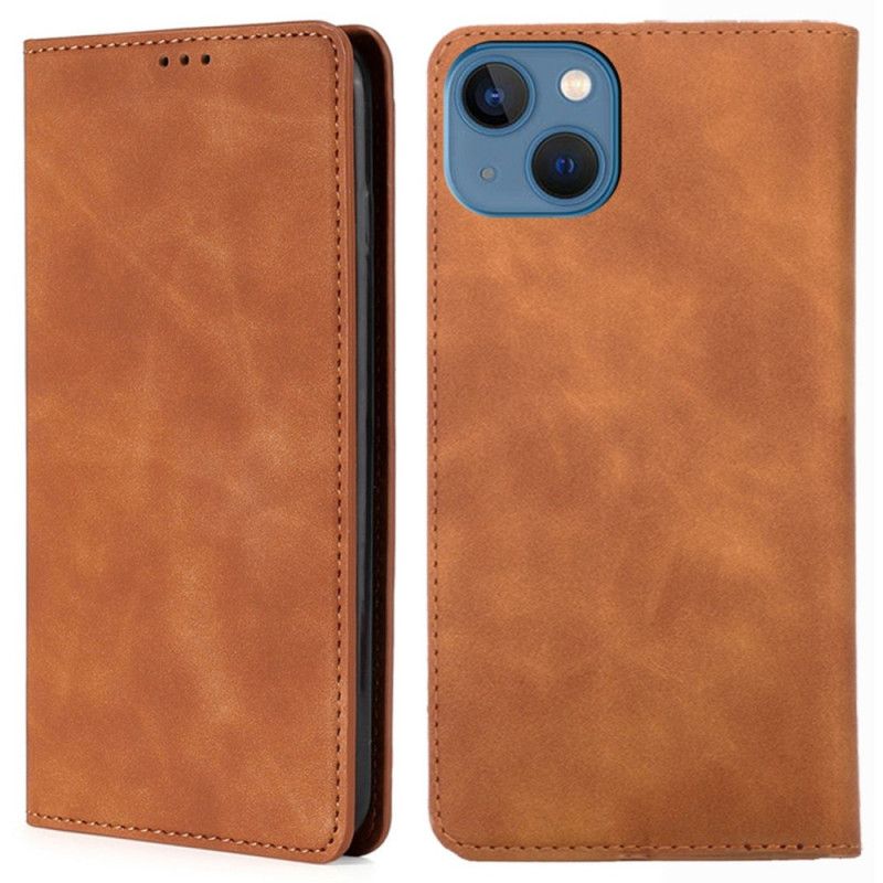 Cover iPhone 14 Flip Cover Skin-touch