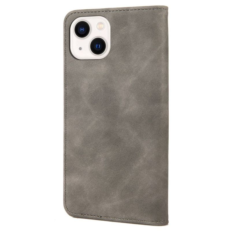 Cover iPhone 14 Flip Cover Tofarvet Med Nitte