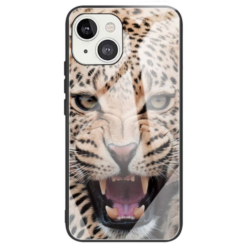 Cover iPhone 14 Leopard Hærdet Glas