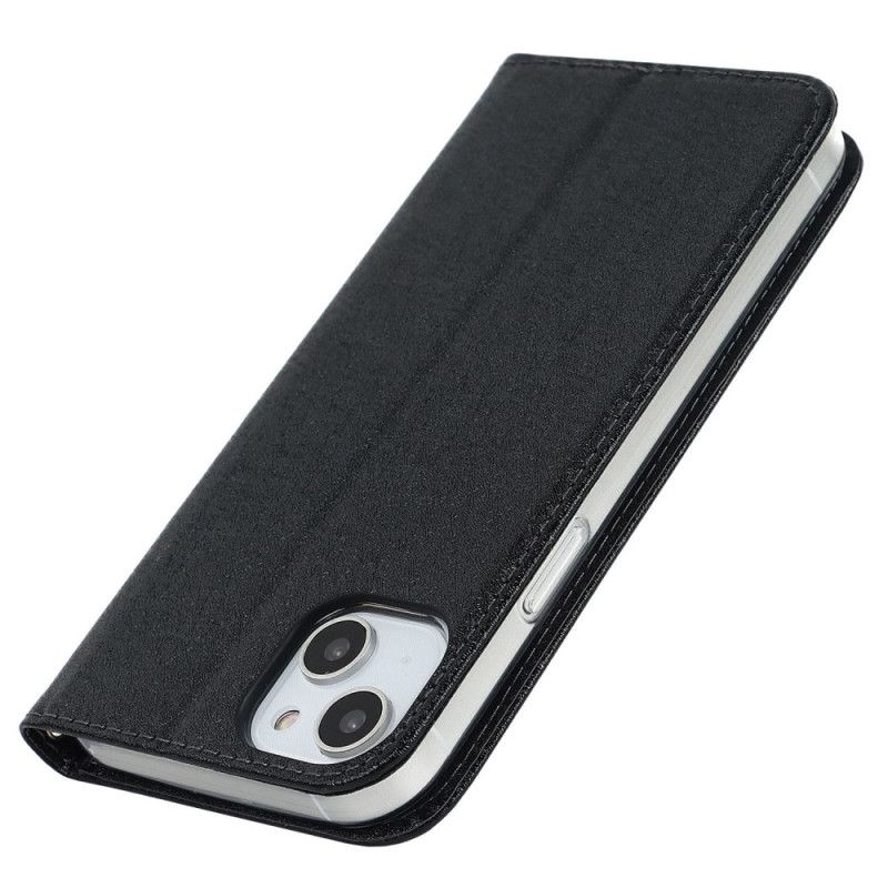 Cover iPhone 14 Med Snor Flip Cover Silkestrop