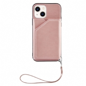 Cover iPhone 14 Med Snor Stropkortholder