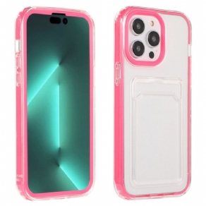 Cover iPhone 14 Transparent Kortholder