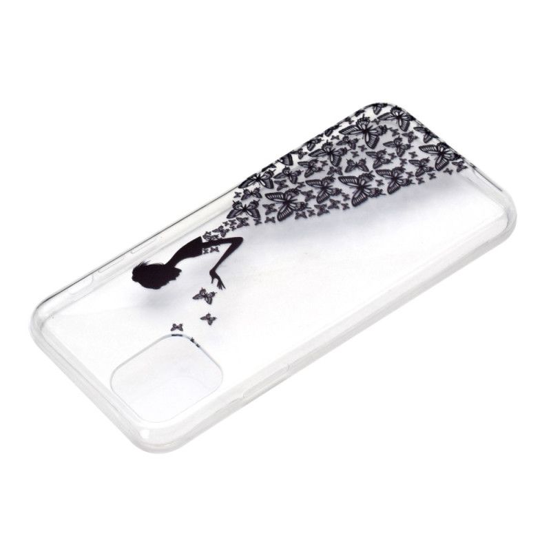 Cover iPhone 14 Transparent Sommerfuglekjole