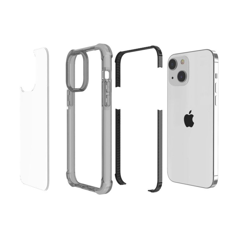 Cover iPhone 14 Transparente Farvede Kanter