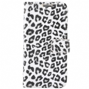 Flip Cover iPhone 14 Leopard