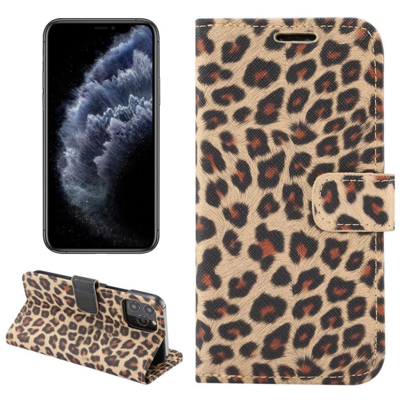 Flip Cover iPhone 14 Leopard