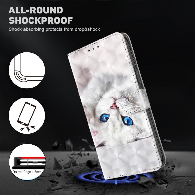 Flip Cover iPhone 14 Med Snor Kun Strappy Cats