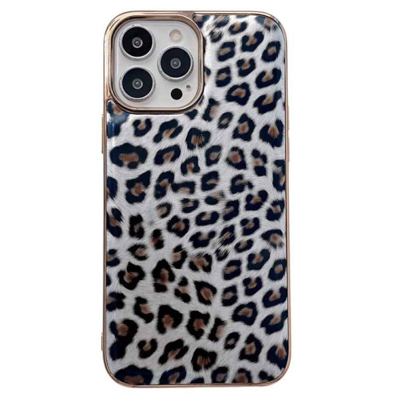 Mobilcover iPhone 14 Leopardhudeffekt