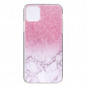 Mobilcover iPhone 14 Pink Marmor