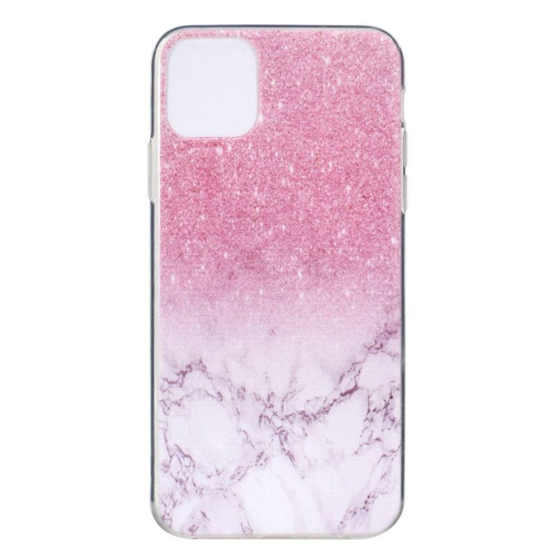 Mobilcover iPhone 14 Pink Marmor