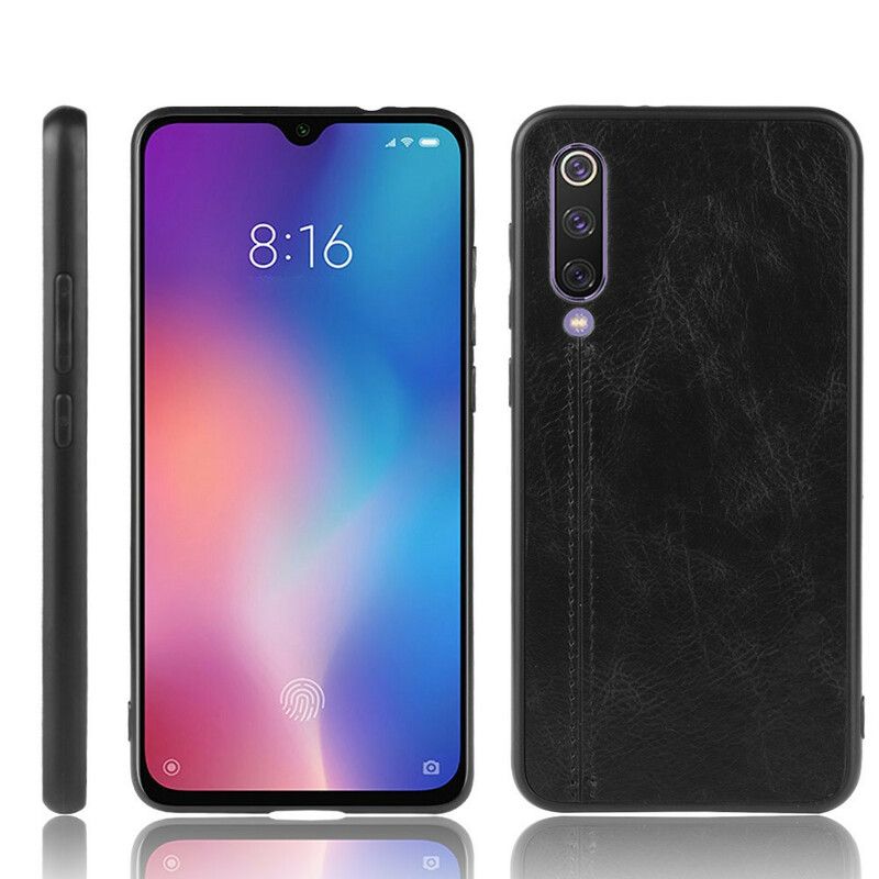 Cover Xiaomi Mi 9 SE Søm Lædereffekt