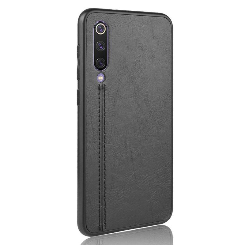 Cover Xiaomi Mi 9 SE Søm Lædereffekt