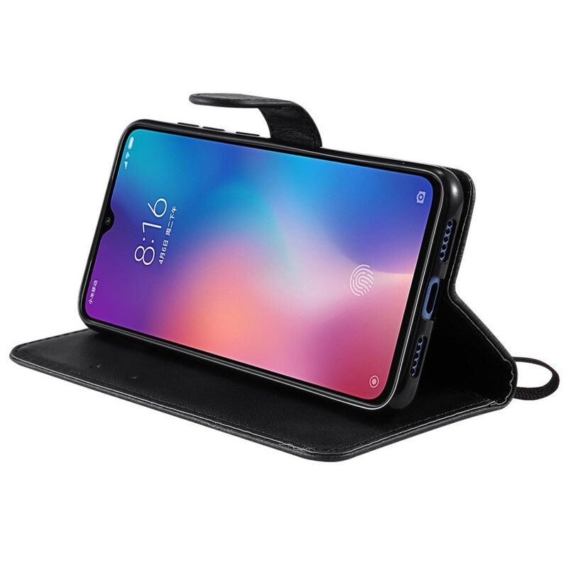 Flip Cover Xiaomi Mi 9 SE Med Snor Læderrem Stil