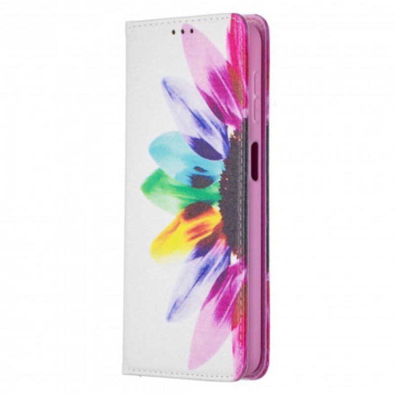 Cover Samsung Galaxy A32 5G Flip Cover Akvarelblomst