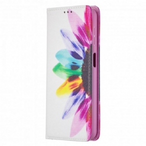 Cover Samsung Galaxy A32 5G Flip Cover Akvarelblomst