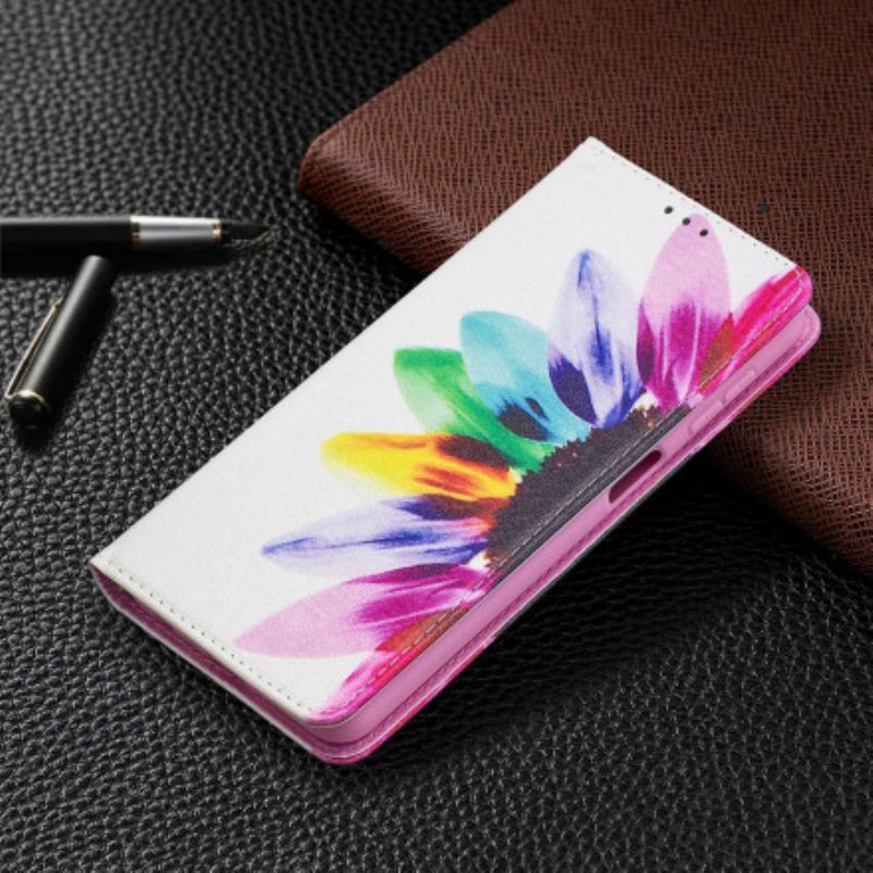 Cover Samsung Galaxy A32 5G Flip Cover Akvarelblomst