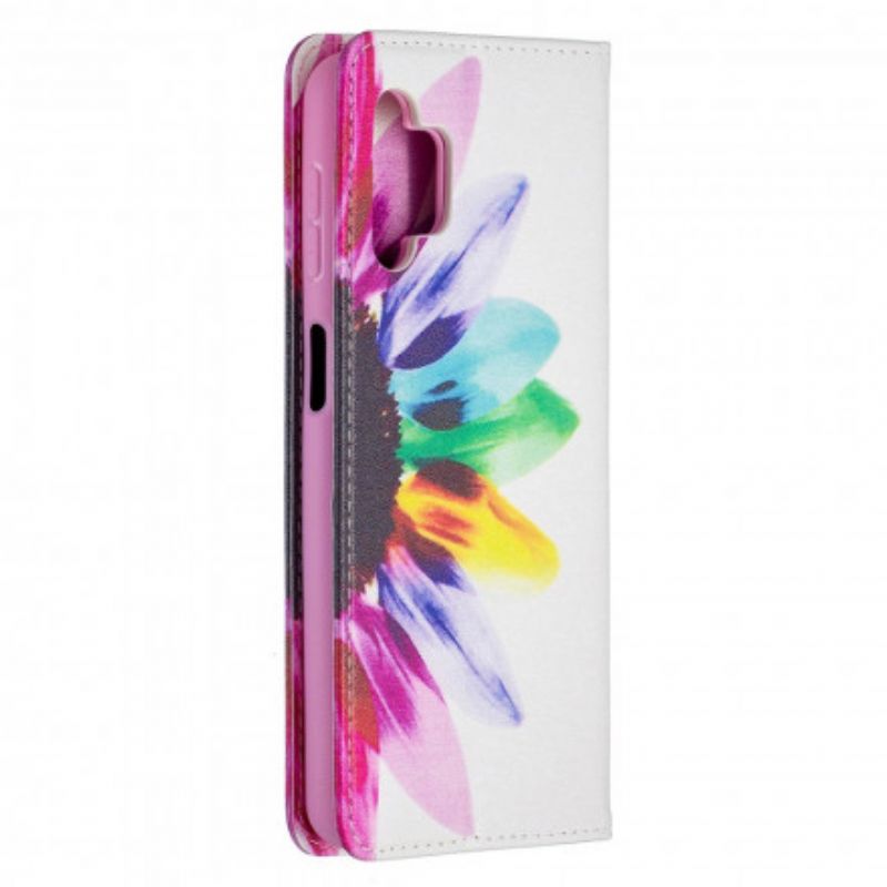 Cover Samsung Galaxy A32 5G Flip Cover Akvarelblomst