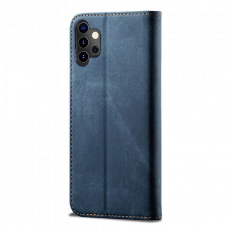 Cover Samsung Galaxy A32 5G Flip Cover Denimstof