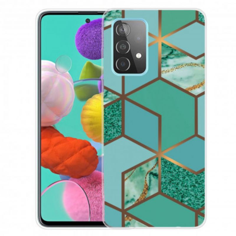 Cover Samsung Galaxy A32 5G Geometrisk Marmor