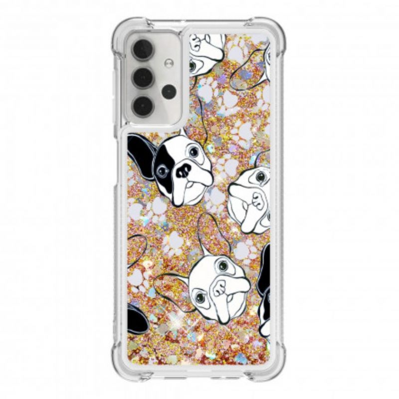 Cover Samsung Galaxy A32 5G Hr Glitter Dog