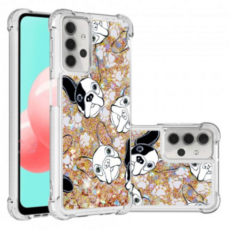 Cover Samsung Galaxy A32 5G Hr Glitter Dog