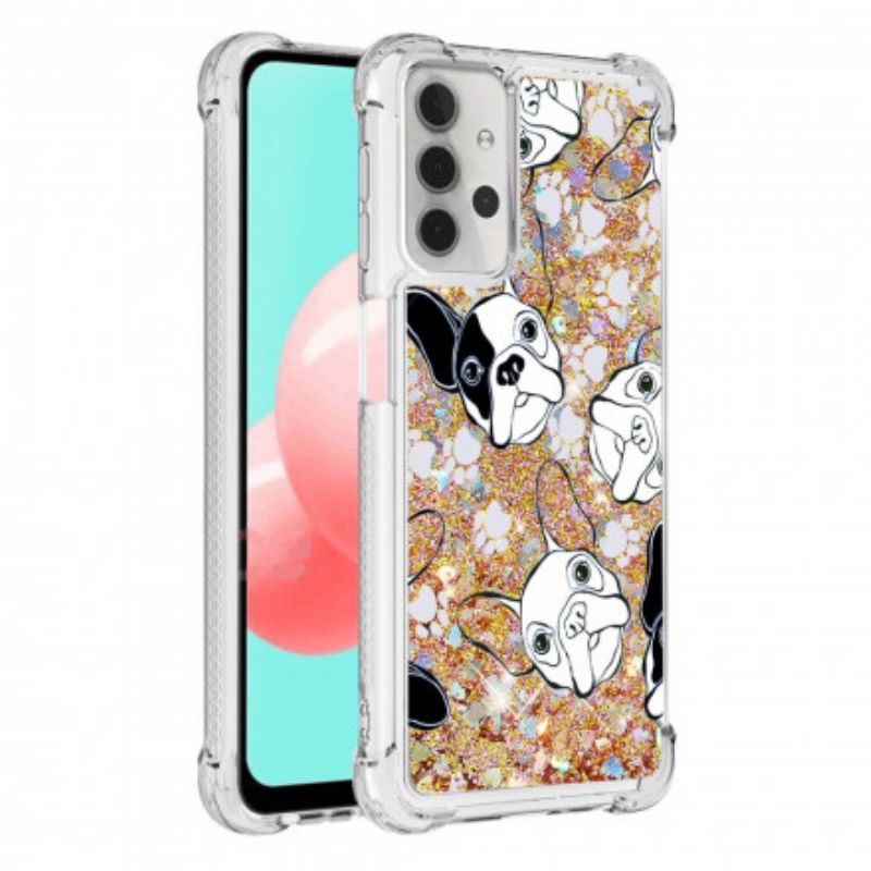 Cover Samsung Galaxy A32 5G Hr Glitter Dog