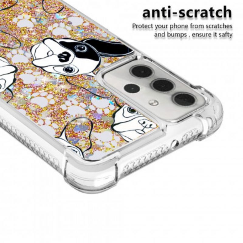 Cover Samsung Galaxy A32 5G Hr Glitter Dog