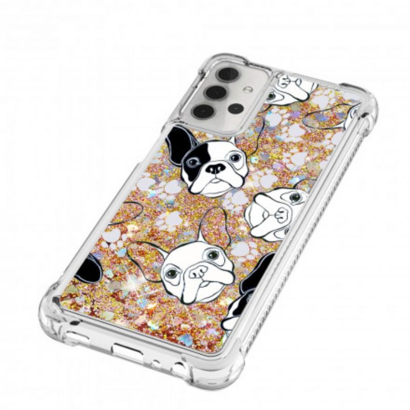 Cover Samsung Galaxy A32 5G Hr Glitter Dog