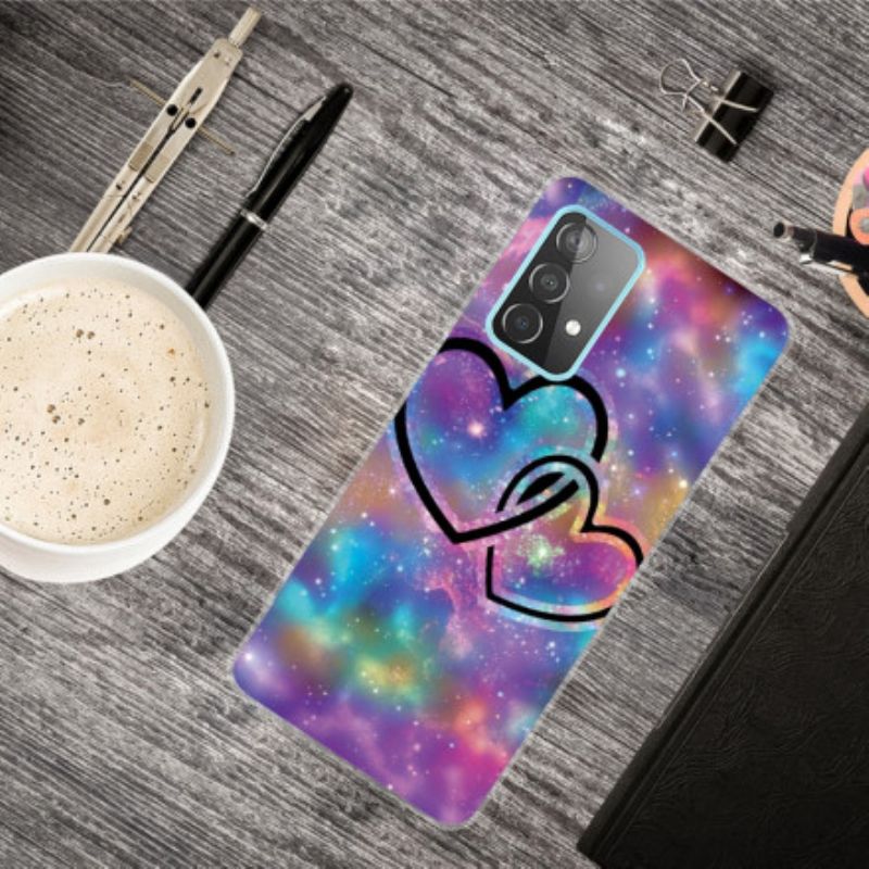 Cover Samsung Galaxy A32 5G Kædte Hjerter