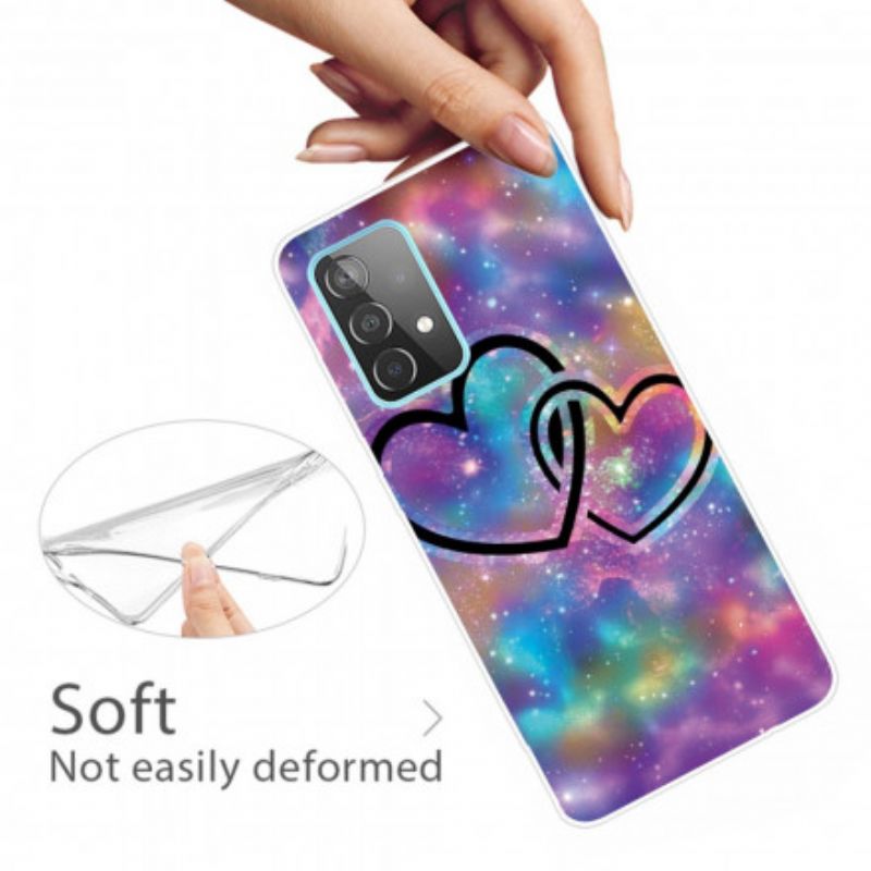 Cover Samsung Galaxy A32 5G Kædte Hjerter