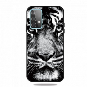 Cover Samsung Galaxy A32 5G Sort Og Hvid Tiger