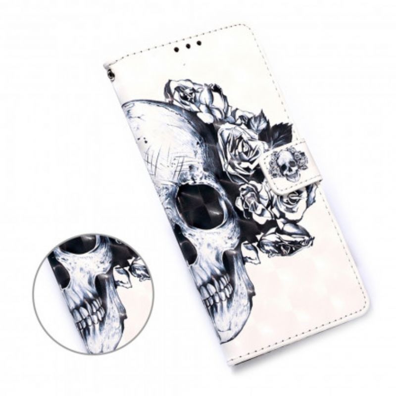 Flip Cover Samsung Galaxy A32 5G Blomsterskalle