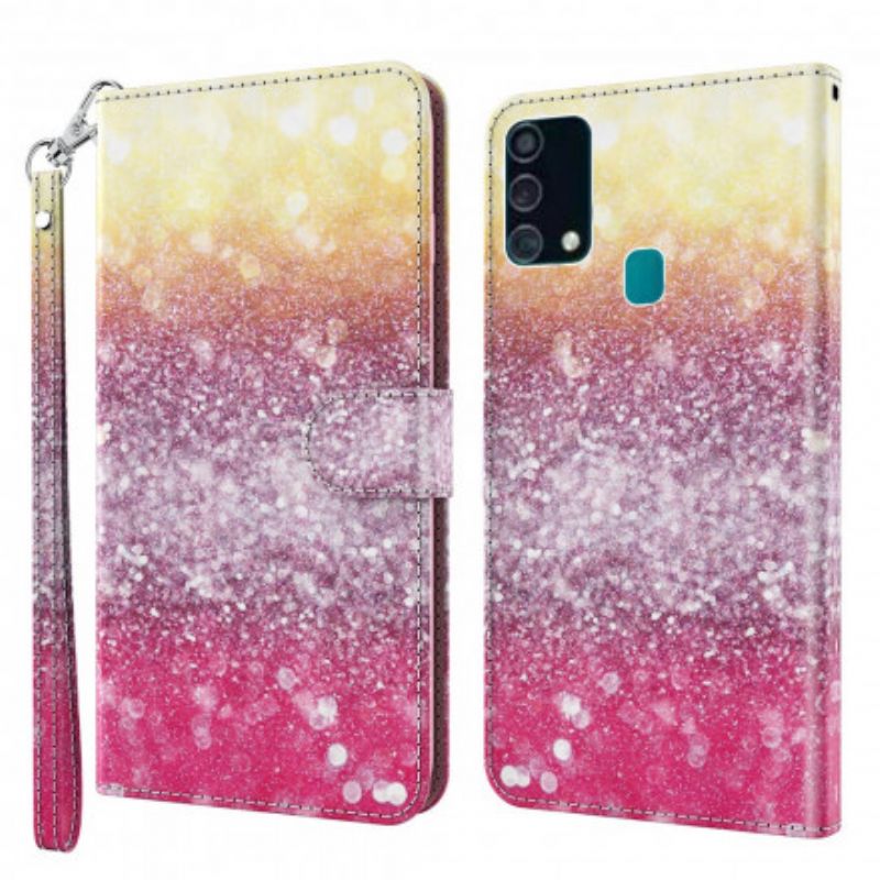 Flip Cover Samsung Galaxy A32 5G Light Spot Magenta Glitter