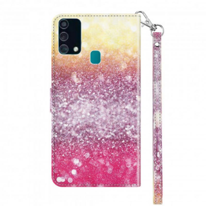 Flip Cover Samsung Galaxy A32 5G Light Spot Magenta Glitter