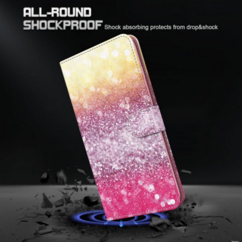 Flip Cover Samsung Galaxy A32 5G Light Spot Magenta Glitter