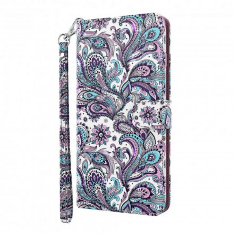 Flip Cover Samsung Galaxy A32 5G Lyse Pletblomstermønstre