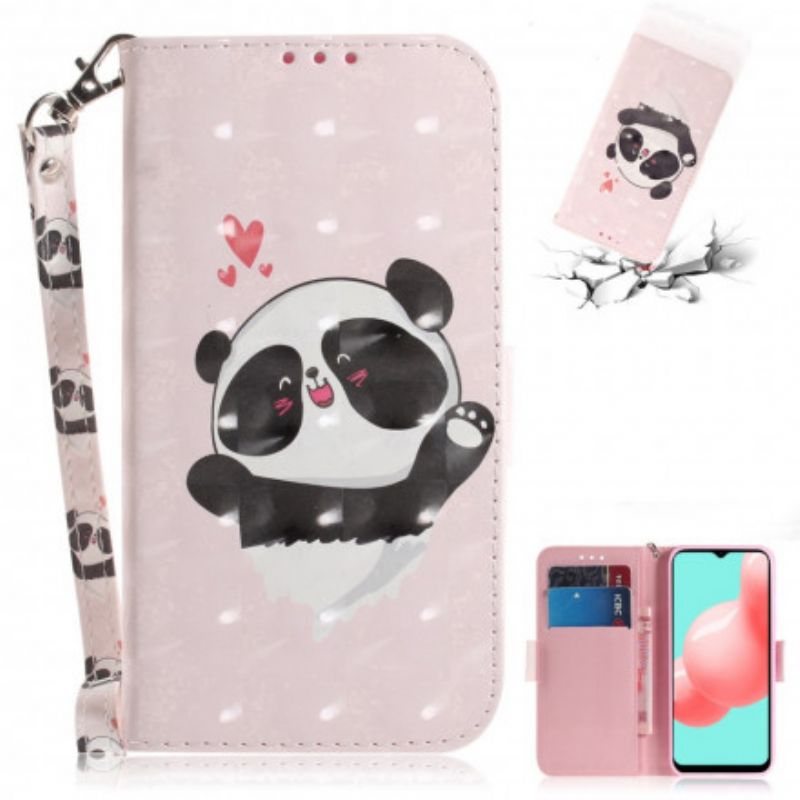 Flip Cover Samsung Galaxy A32 5G Med Snor Thong Panda Love