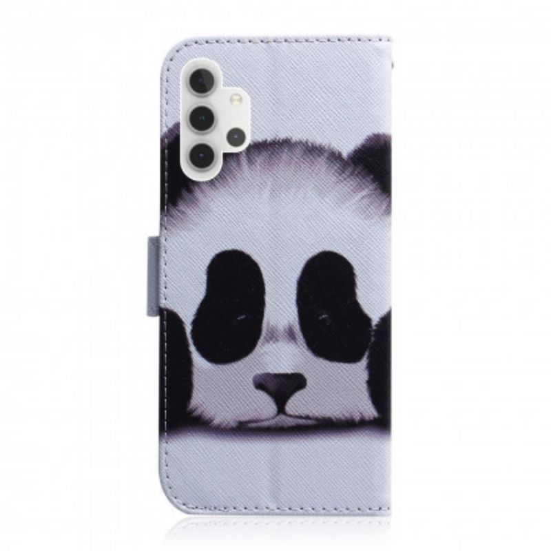 Flip Cover Samsung Galaxy A32 5G Panda Ansigt