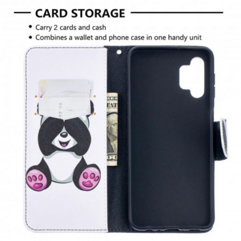 Flip Cover Samsung Galaxy A32 5G Panda Sjov