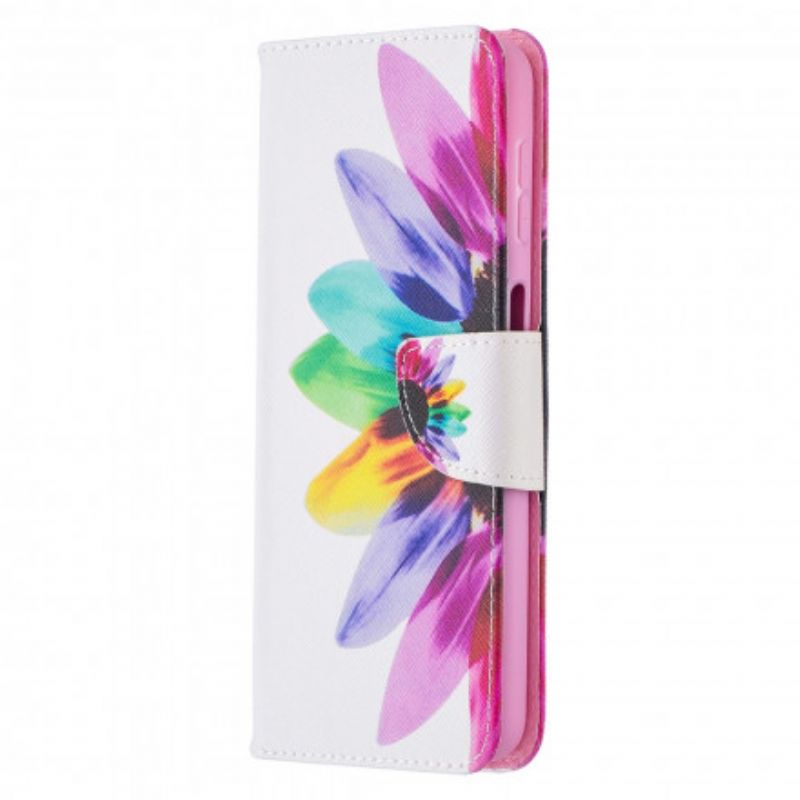 Læder Cover Samsung Galaxy A32 5G Akvarelblomst