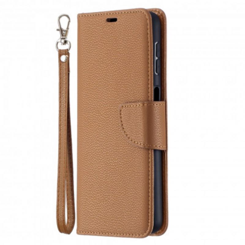 Læder Cover Samsung Galaxy A32 5G Flip Cover Litchi Flap Skrå