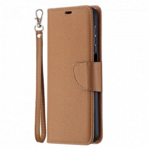 Læder Cover Samsung Galaxy A32 5G Flip Cover Litchi Flap Skrå