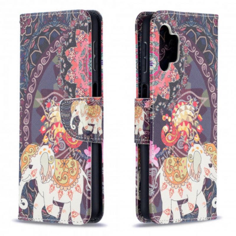 Læder Cover Samsung Galaxy A32 5G Indisk Elefant