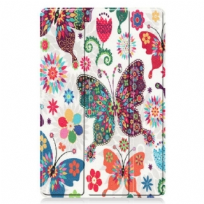 Cover Samsung Galaxy Tab S8 / Tab S7 Vintage Blomsterpenneholder