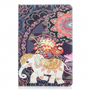 Flip Cover Samsung Galaxy Tab S8 / Tab S7 Elefant Print Mønster