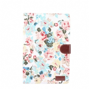 Flip Cover Samsung Galaxy Tab S8 / Tab S7 Frihedsblomster