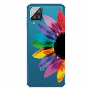 Cover Samsung Galaxy M12 / A12 Farverig Blomst